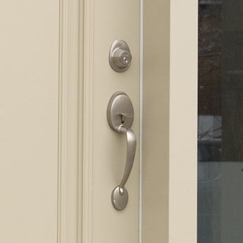 Exterior door handle or lockset