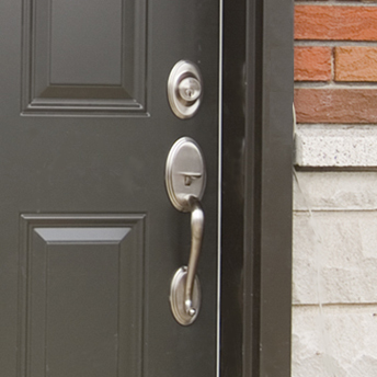 Exterior door handle or lockset