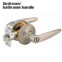Bedroom/bathroom handle