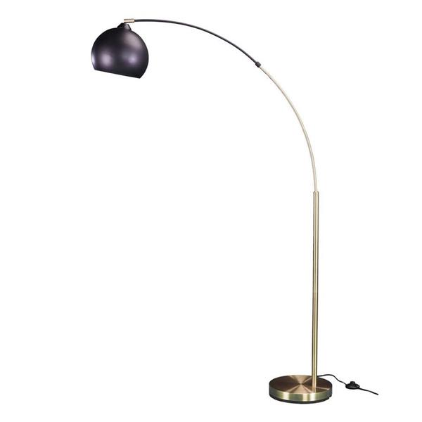 Brass Rimpley Arc Floor Lamp Atg4191, Modern Black Floor Lamp Canada