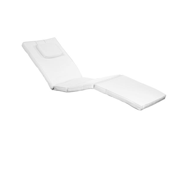 All Things Cedar White Cotton Lounge, Lounge Chair Pads Canada