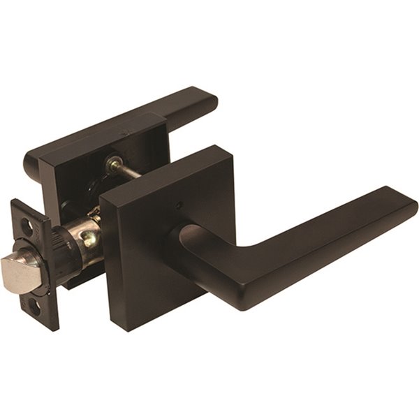 Lot De 10 Leviers De Porte Intérieur Noir Mat Avec Serrure D'intimité - Style Moderne - Installation Facile