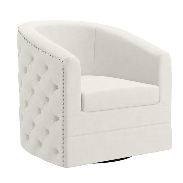 Nspire Contemporary Swivel Velvet, Swivel Living Room Chairs Canada