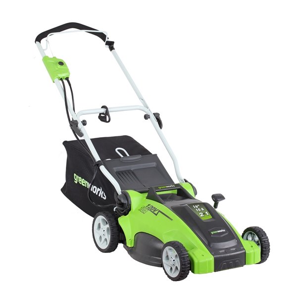 Greenworks 10 Amp Corded 16-Inch Corded Lawn Mower 25142CA | RONA