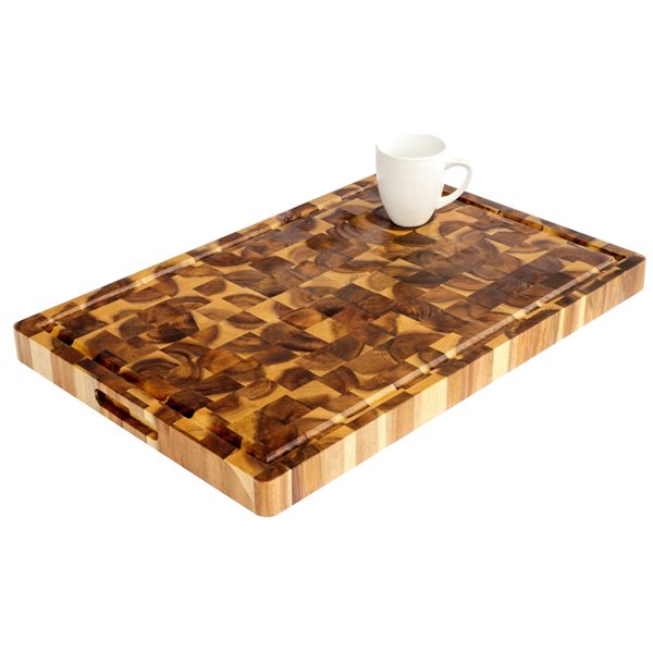 American Metalcraft Supports Pour Plateaux En Noyer 17 Po X 16 Po - Base Robuste Pour Présentation