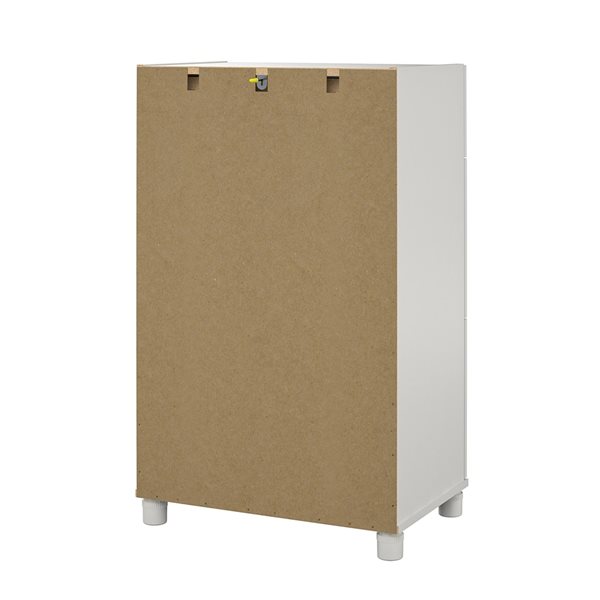 Armoire De Rangement Happy Babies 60 Cm | Blanc | Idéale Pour Aspirateurs, Serpillères Et Produits Ménagers | Design Minimaliste - 176 Cm De Haut